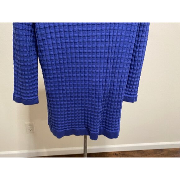 Lands End  Outfitters sweater Womens Size L 3/4 Sleeve Pullover Blue - Picture 8 of 8